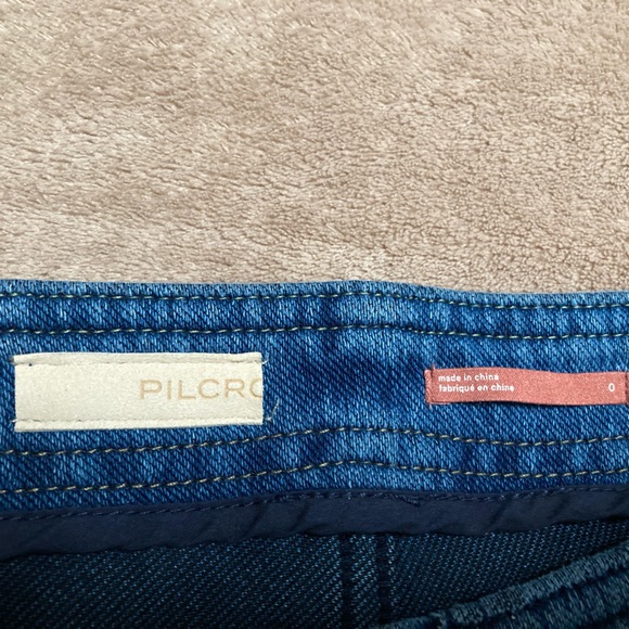 Pilcro Anthropologie High Rise trouser Boot Cut Jeans Blue Denim - size 0 - Picture 11 of 15